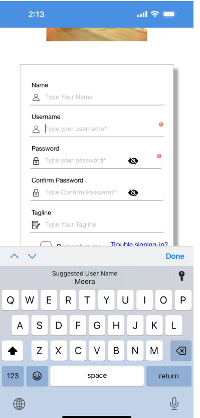 Sign up