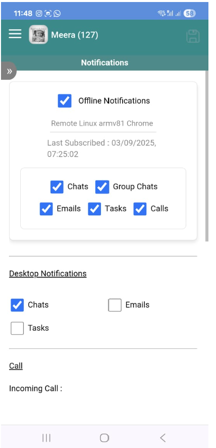 Enable push notifications