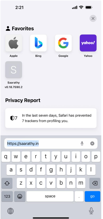 Safari share