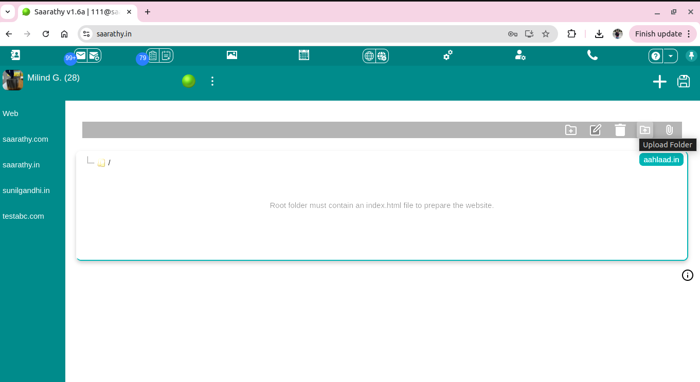 Web Hosting Screenshot 1
